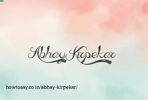 Abhay Kirpekar