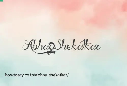 Abhay Shekatkar