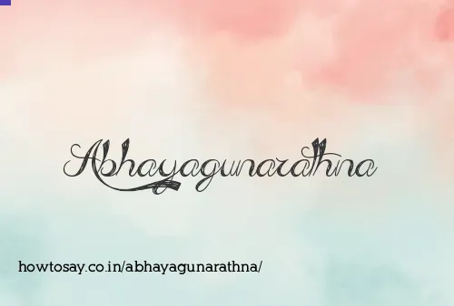 Abhayagunarathna
