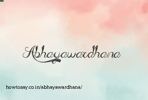 Abhayawardhana