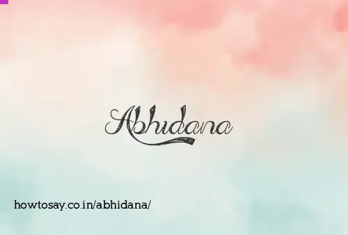Abhidana