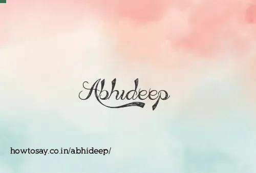 Abhideep