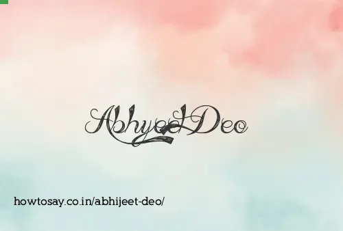 Abhijeet Deo
