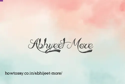 Abhijeet More