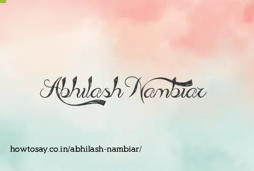 Abhilash Nambiar