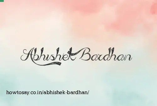 Abhishek Bardhan