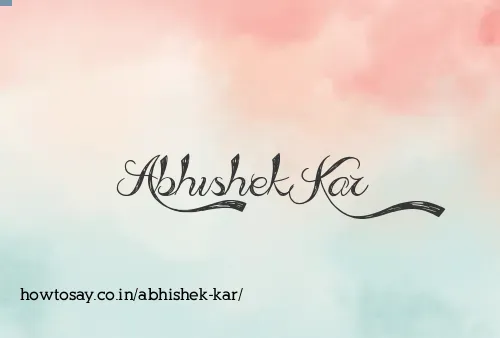 Abhishek Kar
