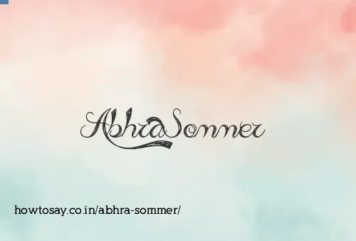 Abhra Sommer