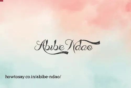 Abibe Ndao