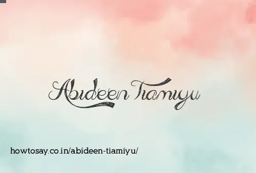 Abideen Tiamiyu