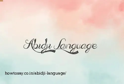 Abidji Language