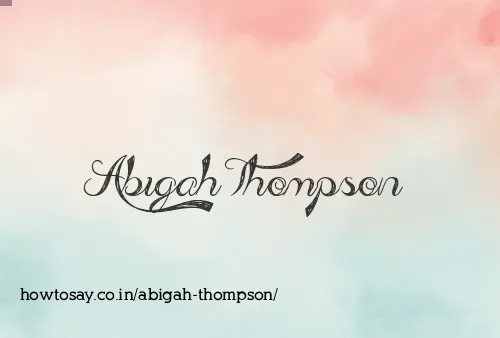 Abigah Thompson