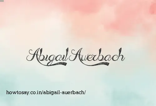 Abigail Auerbach