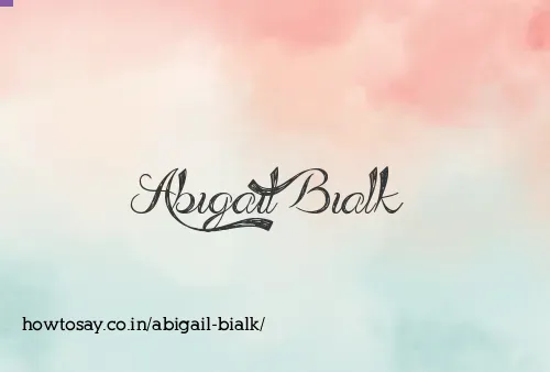 Abigail Bialk