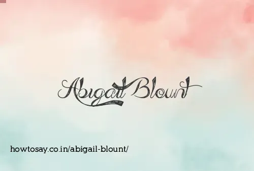 Abigail Blount