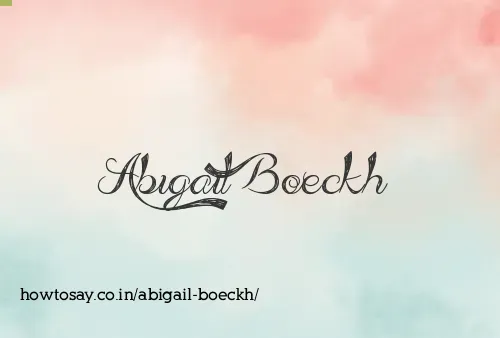 Abigail Boeckh