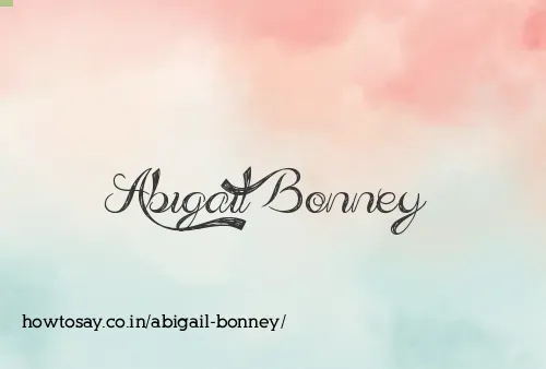 Abigail Bonney