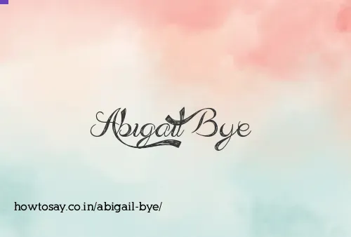 Abigail Bye