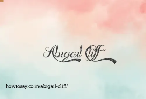 Abigail Cliff