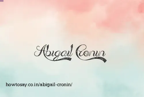 Abigail Cronin