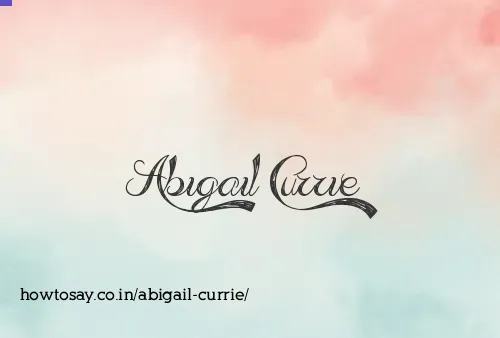 Abigail Currie