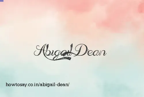 Abigail Dean