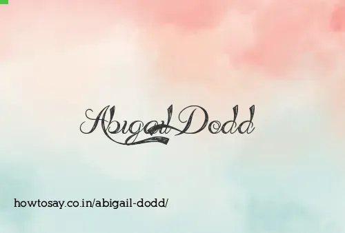 Abigail Dodd