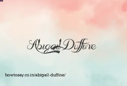 Abigail Duffine
