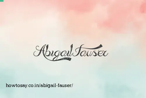 Abigail Fauser