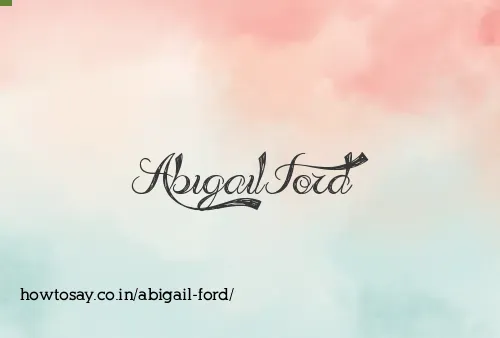 Abigail Ford