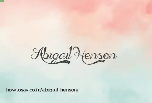 Abigail Henson