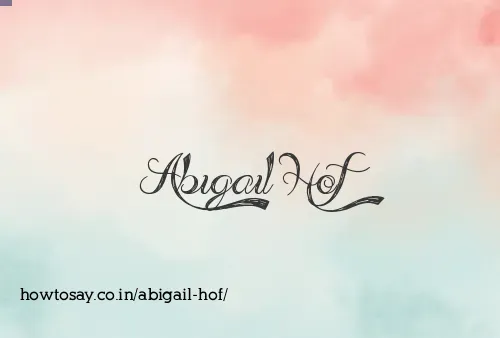 Abigail Hof