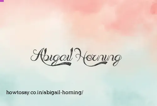 Abigail Horning