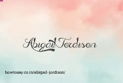 Abigail Jordison