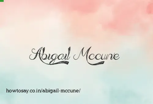 Abigail Mccune