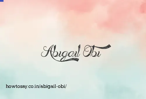Abigail Obi