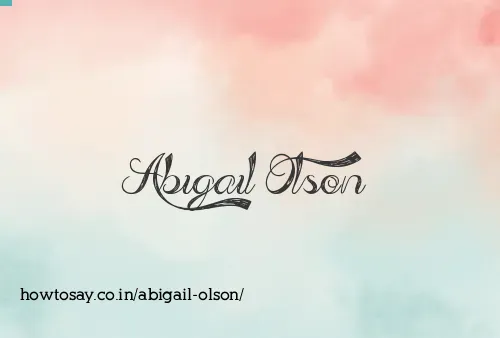Abigail Olson