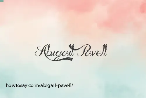 Abigail Pavell