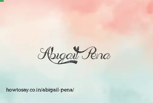 Abigail Pena