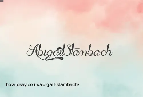 Abigail Stambach