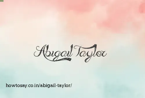 Abigail Taylor