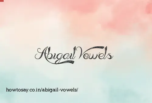 Abigail Vowels