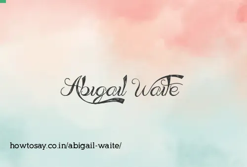 Abigail Waite