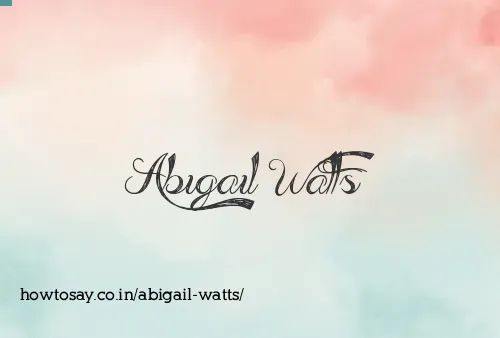 Abigail Watts