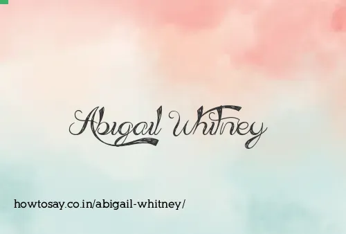 Abigail Whitney