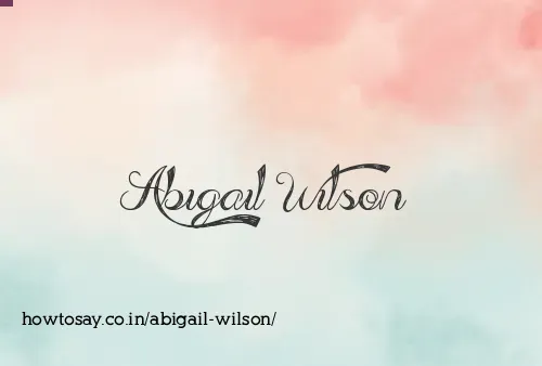 Abigail Wilson