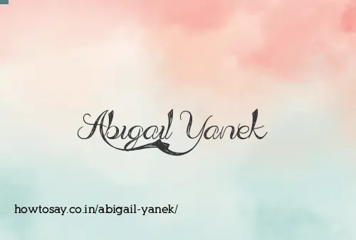 Abigail Yanek