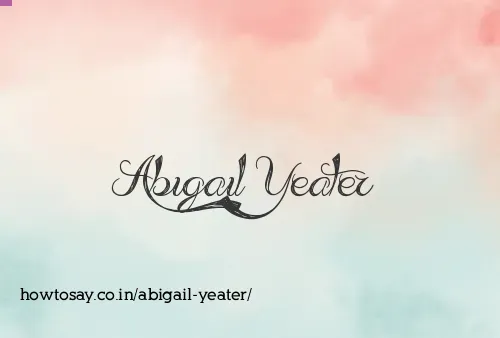 Abigail Yeater