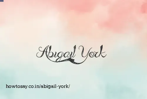 Abigail York