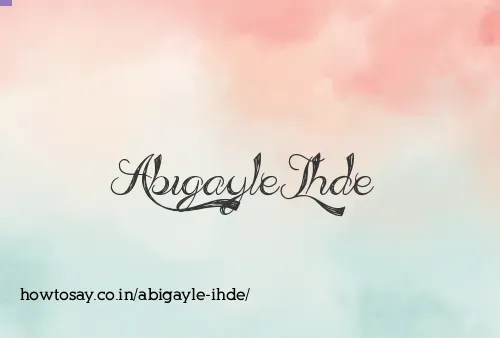 Abigayle Ihde